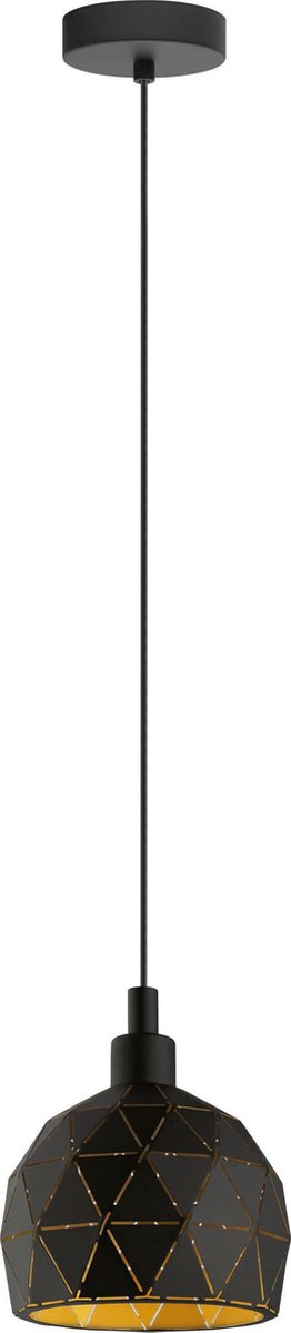 EGLO hanglamp Roccaforte zwart ⌀17cm E14