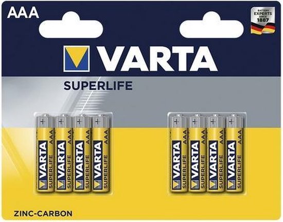 Varta Batterijen Aaa Superlife R03 1,5v Zink-carbon 8 Stuks | bol.com