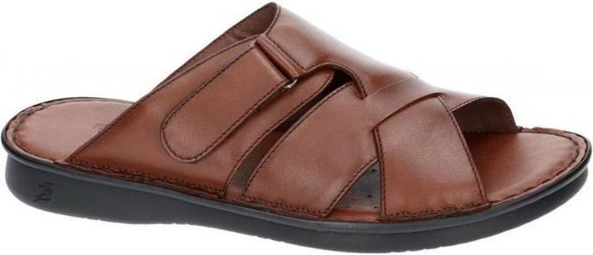Fbaldassarri -Heren cognac caramel pantoffel slippers