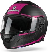 Shark Spartan 1.2 Kobrak Mat Zwart Violet Violet Kvv Integraalhelm - Motorhelm - Maat M