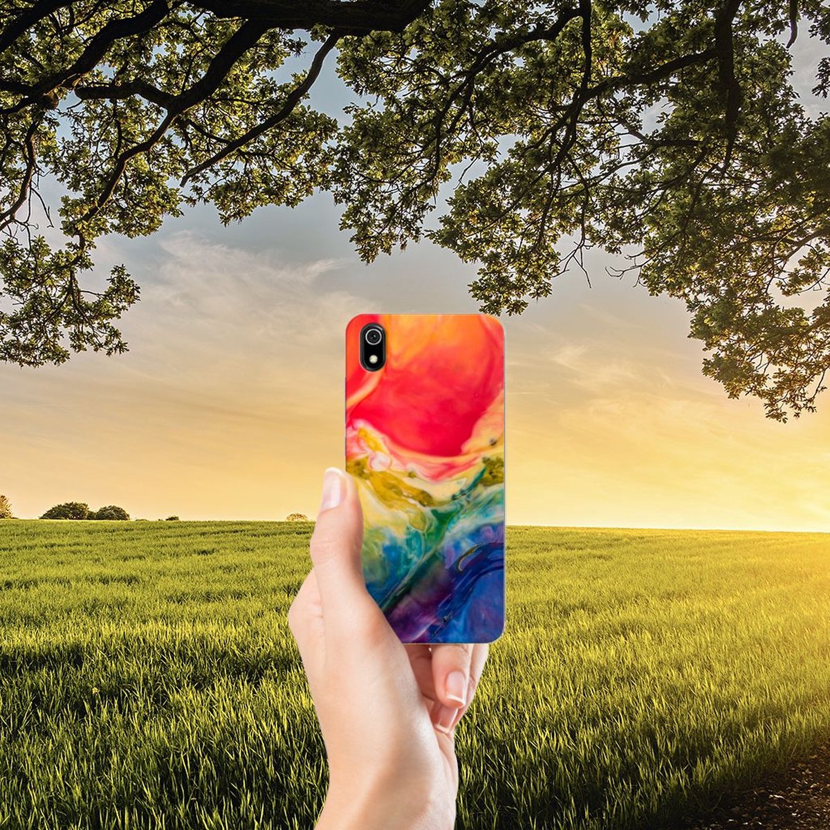 Hoesje maken Xiaomi Redmi 7A Watercolor Dark