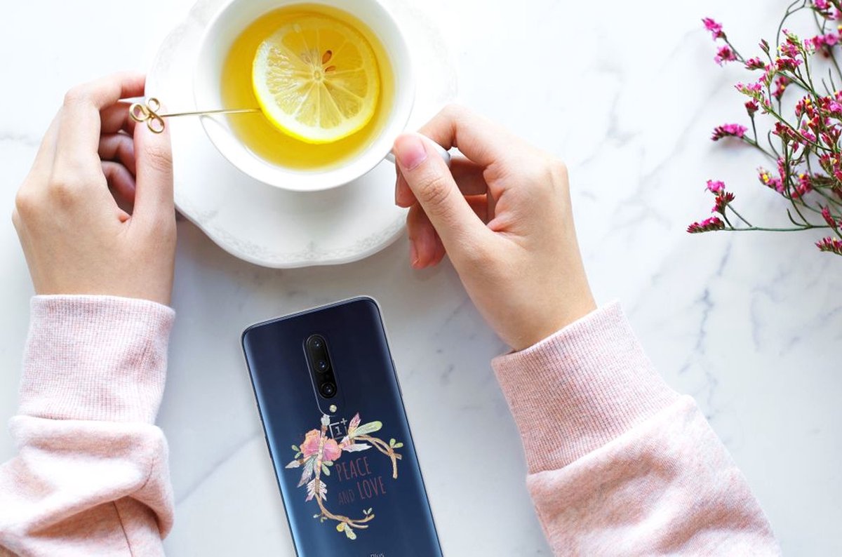 OnePlus 7 Pro Telefoonhoesje met Naam Boho Text