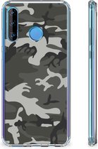 Doorzichtige Silicone Hoesje Huawei P30 Lite Army Light