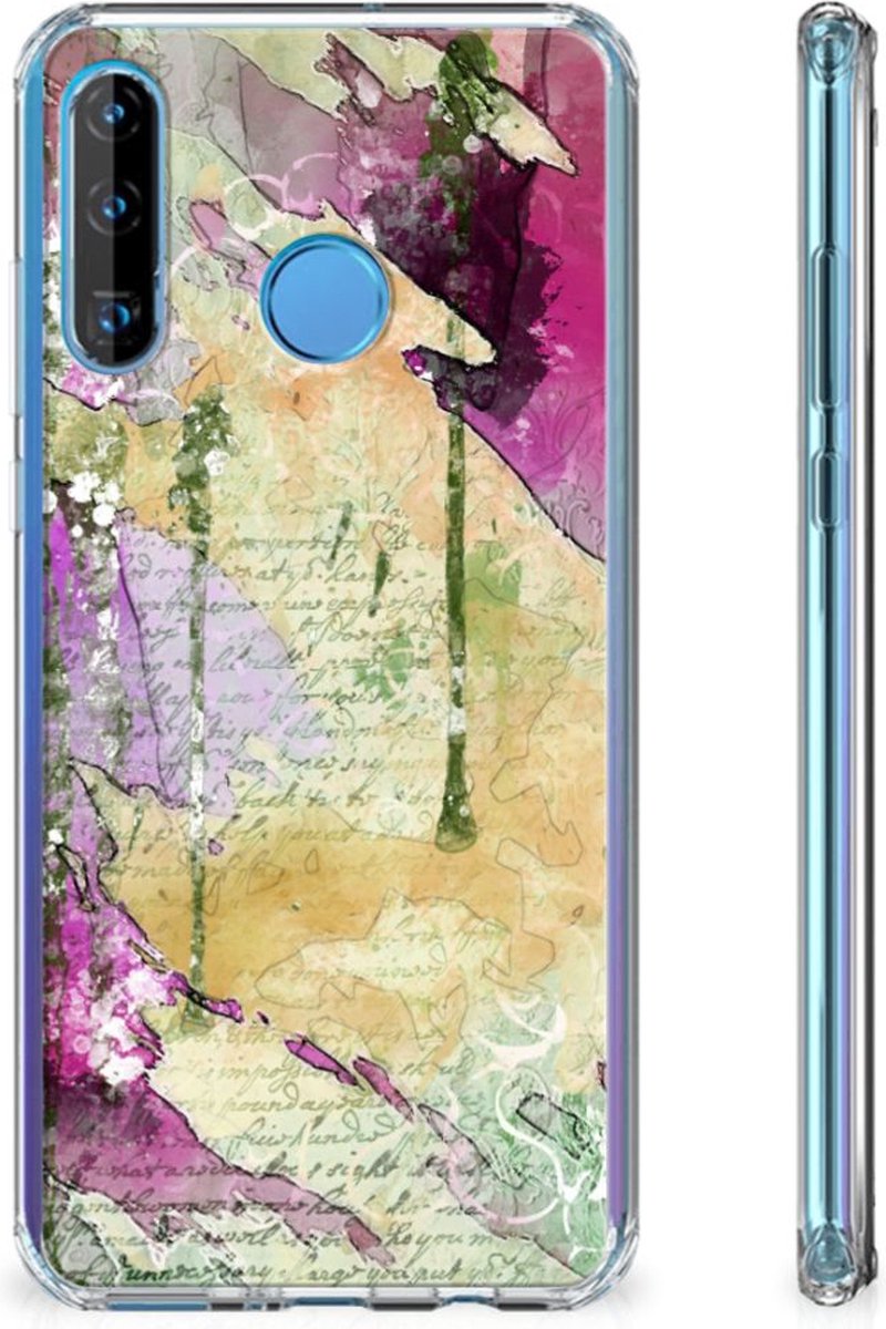 Back Cover Huawei P30 Lite Letter Painting