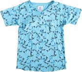 Indian blue stevig blauw t-shirt - Maat 140