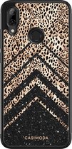 Huawei P Smart 2019 hoesje - Chevron luipaard