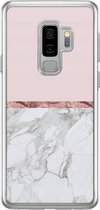 Samsung S9 Plus hoesje siliconen - Rose all day | Samsung Galaxy S9 Plus case | Roze | TPU backcover transparant