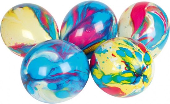 8 Latex Balloons Marbled 7 /17 6 cm