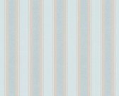 A.S. Création behang strepen blauw en beige - AS-361672 - 53 cm x 10,05 m