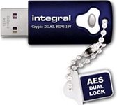 Integral 64GB Crypto Dual 64GB USB 3.0 Blauw USB flash drive