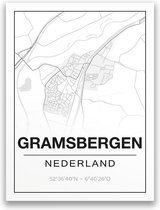 Poster/plattegrond GRAMSBERGEN - A4