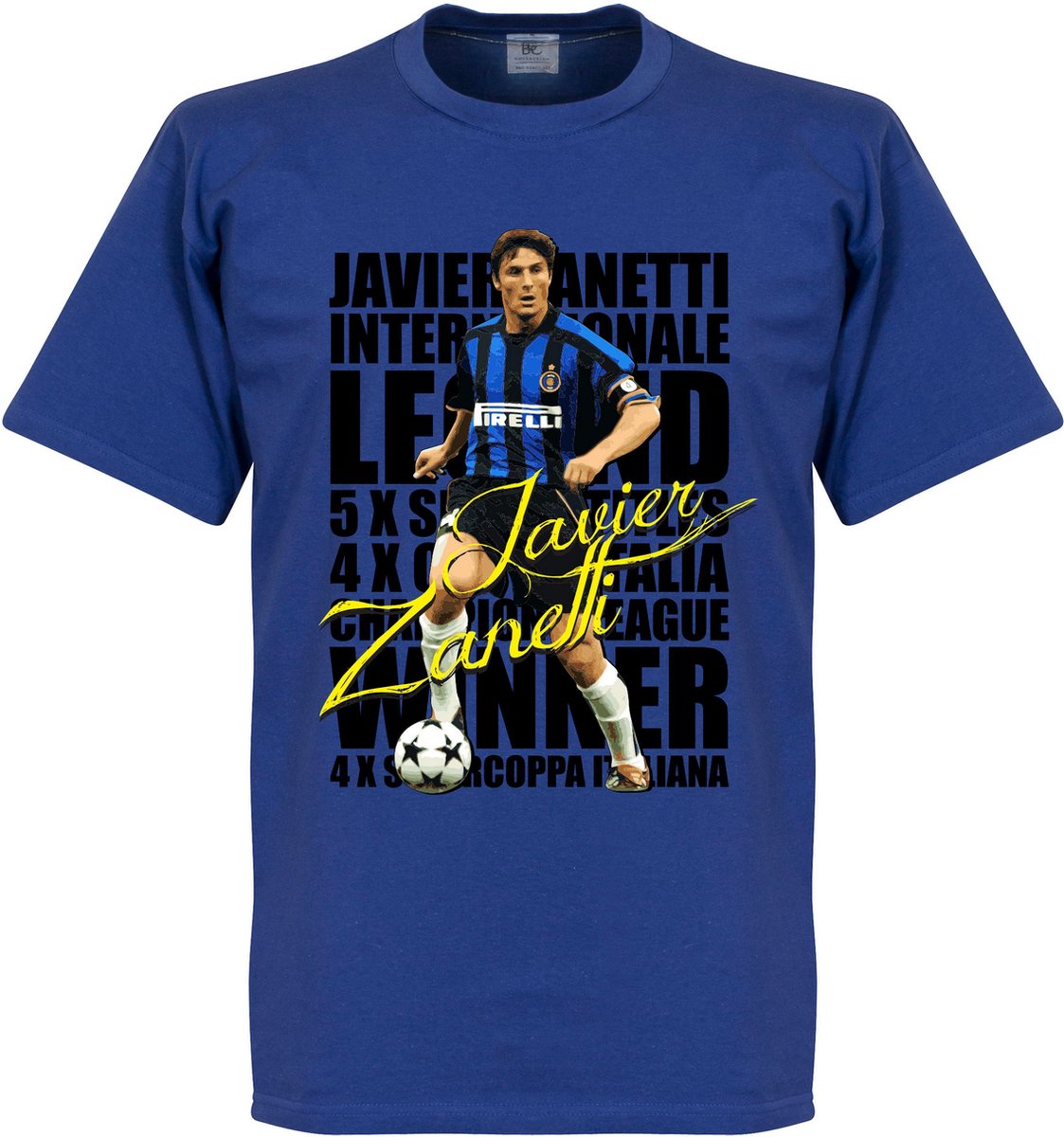 1123x1200.jpg Zanetti Legend T-Shirt - M - Afbeelding 1