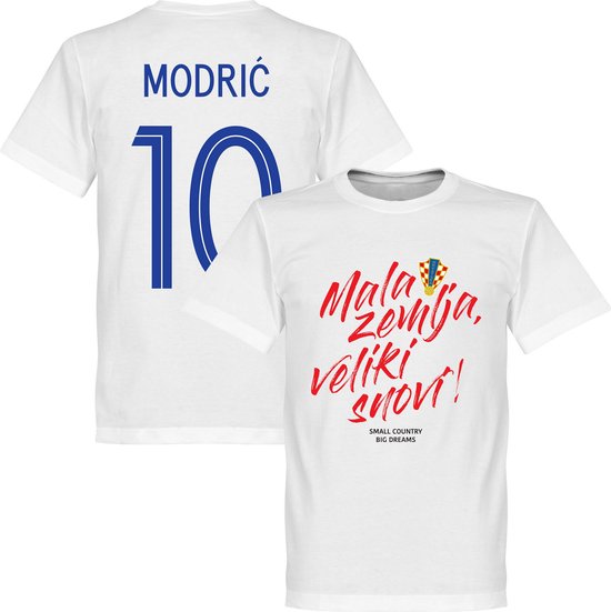Kroatië Mala Zemlja, Veliki Snovi Modric T-Shirt - Wit - 5XL