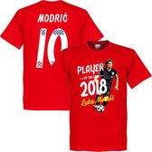 Modric Voetballer van het jaar 2018 T-Shirt - Rood - XL