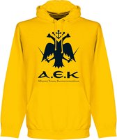 AEK Athens Embleem Hooded Sweater - Geel - XL