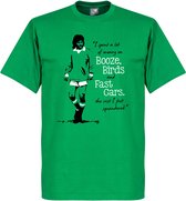 George Best T-Shirt - Groen - L