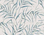PALMBLADEREN BEHANG | Botanisch - grijs blauw - A.S. Création Greenery