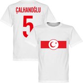 Turkije Banner Calhanoglu T-Shirt - XXXXL