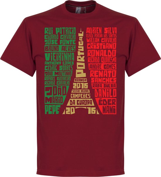Portugal EURO 2016 Selectie T-Shirt - XL