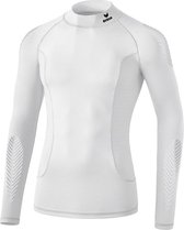 Erima Elemental Longsleeve met kraag - Thermoshirt  - wit - S