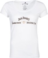 Jack Daniels Dames Tshirt -XL- JD Honey Logo Wit