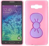 Samsung Galaxy A7 - hoes cover case - TPU - Bowknot / strik