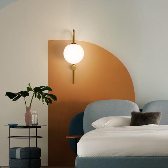 Bek baseren huisvrouw LED E27 koperen muur lamp slaapkamer muur lamp bed lamp persoonlijkheid  Magic Bean... | bol.com