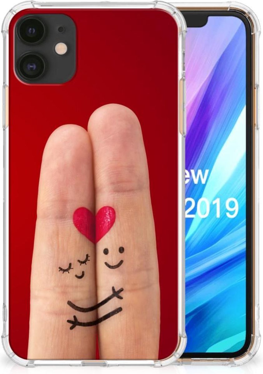 Apple iPhone 11 Anti Shock Bumper Case Liefde - Origineel Romantisch Cadeau