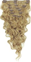 Remy Human Hair extensions wavy 18 - blond 18#