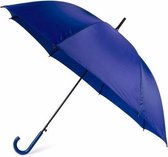 2x Blauwe automatische paraplus 107 cm  - Paraplu's