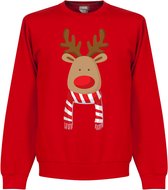 Christmas Reindeer Scarf Sweater - XL