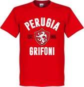 Perugia Established T-shirt - Rood - XXL