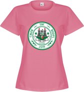C'mon The Hoops Celtic Logo Dames T-Shirt - Roze - L