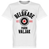 Partizan Belgrado Established T-Shirt - Wit - XXXL