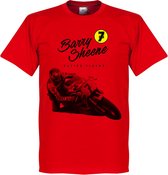 Barry Sheene T-Shirt - Rood - Kinderen - 152
