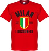 AC Milan Established T-Shirt - Rood  - M