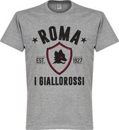 AS Roma Established T-Shirt - Grijs  - XL