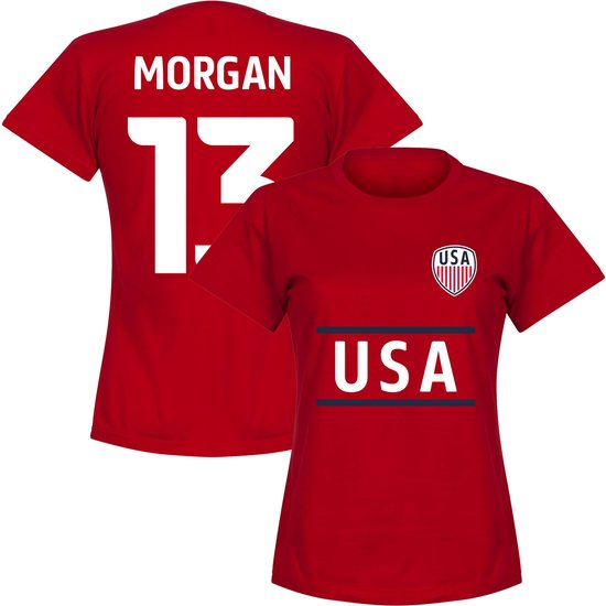 Verenigde Staten Team Dames Morgan 13 T-shirt - Rood - XL