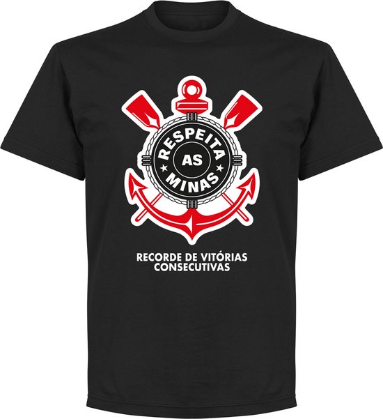 Corinthians Minas T-Shirt - Zwart  - S