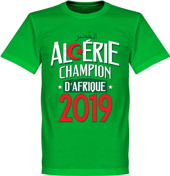 Algerije Afrika Cup 2019 Winners T-Shirt - Groen - XS