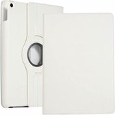 Case2go - Tablet hoes geschikt voor iPad 10.2 2019 / 2020 / 2021 - Draaibare Book Case Cover - Wit
