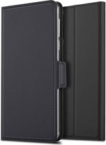 CaseBoutique Bookcase hoesje geschikt voor Samsung Galaxy A30s - Effen Zwart - Kunstleer