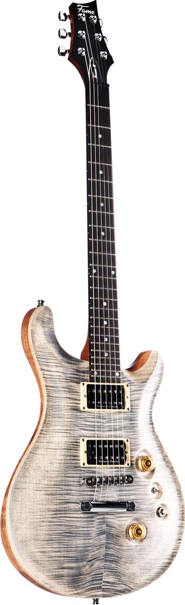 Fame Forum IV Modern (Stonewashed Grey Satin) - Elektrische gitaar