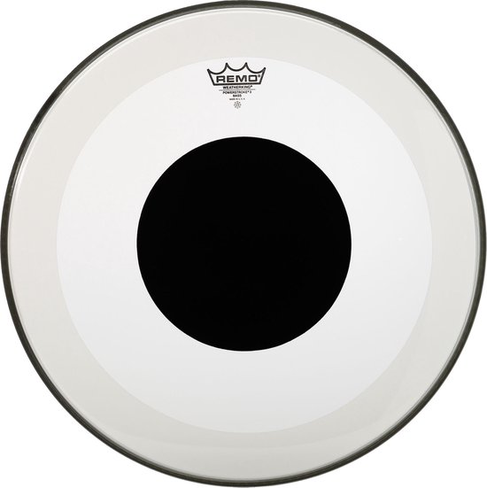 Remo P3-1322-10 22 inch Powerstroke 3 Black Dot bassdrumvel