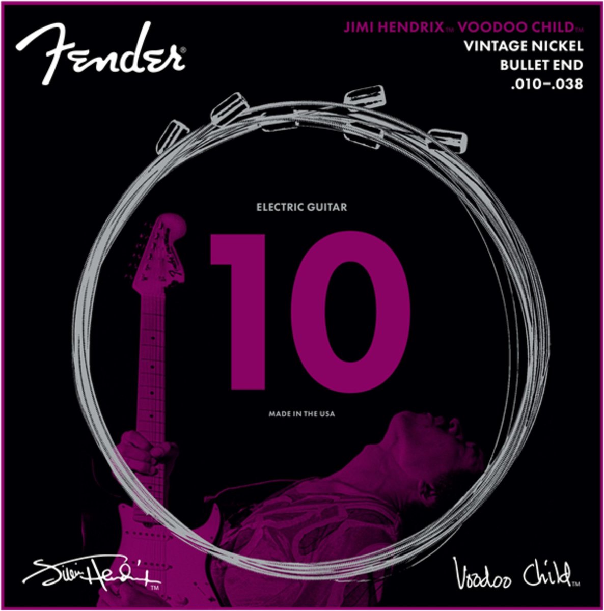 Jimi Hendrix Voodoo Child VN Bullet End Strings 010-038