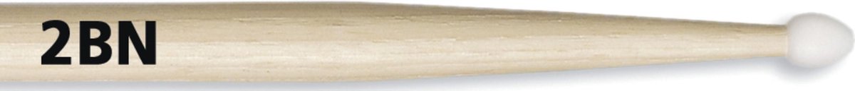 Vic Firth 2BN - Paar drumstokken met nylon tip, hickory