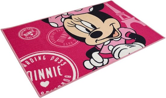 Disney Minnie Mouse Vloerkleed - 120 x 80 cm - Roze | bol.com