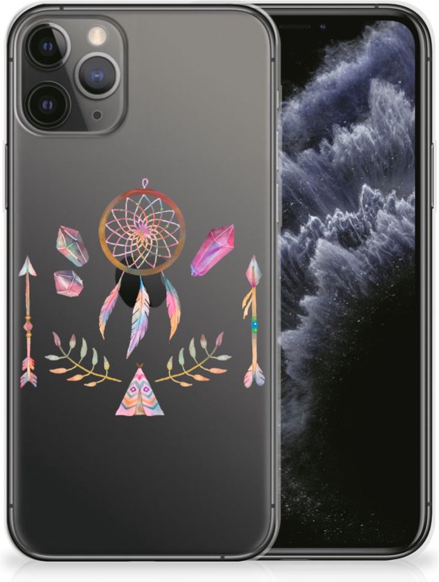 Apple iPhone 11 Pro Telefoonhoesje met Naam Boho Dreamcatcher