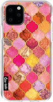 Casetastic Apple iPhone 11 Pro Hoesje - Softcover Hoesje met Design - Pink Moroccan Tiles Print