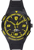 Ferrari Apex 0830663 Horloge - Siliconen - Zwart - Ø 45 mm